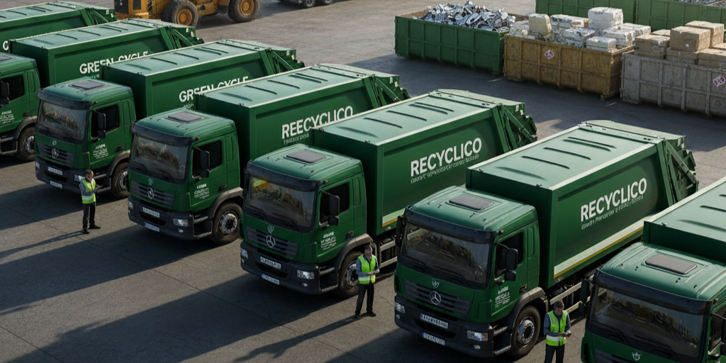 Logistics service icon - Collection and transportation services